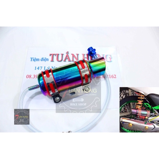 Bộ giải nhiệt 7 màu titan gắn xe máy - thông nhớt xe máy - thông hơi xe máy - đồ chơi xe máy