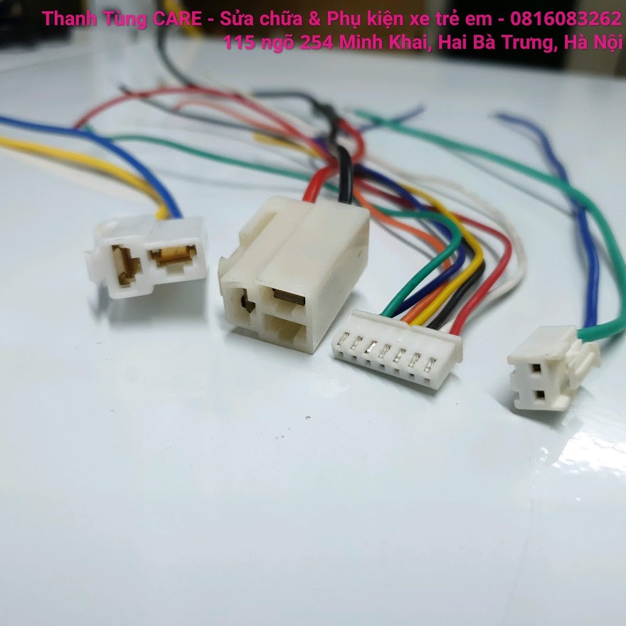 Bộ dây cắm mạch xe điện trẻ em - Bộ dây cắm mạch Ô tô & Xe máy điện trẻ em 6V & 12V