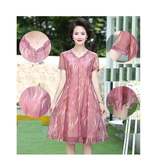 Đầm trung niên cao cấp AM104