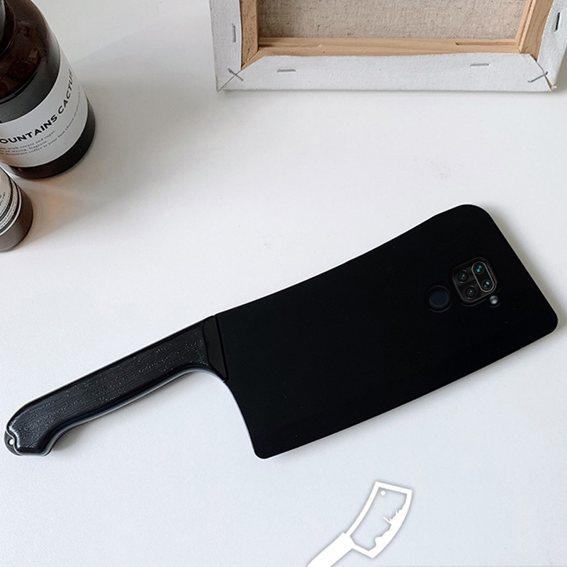 Ốp điện thoại silicon mềm hình dao nhà bếp 3D cho Xiaomi Redmi Note 9S 5 6 7 8 9 10 Pro 7A 8A 9A 9T 9C Poco X3