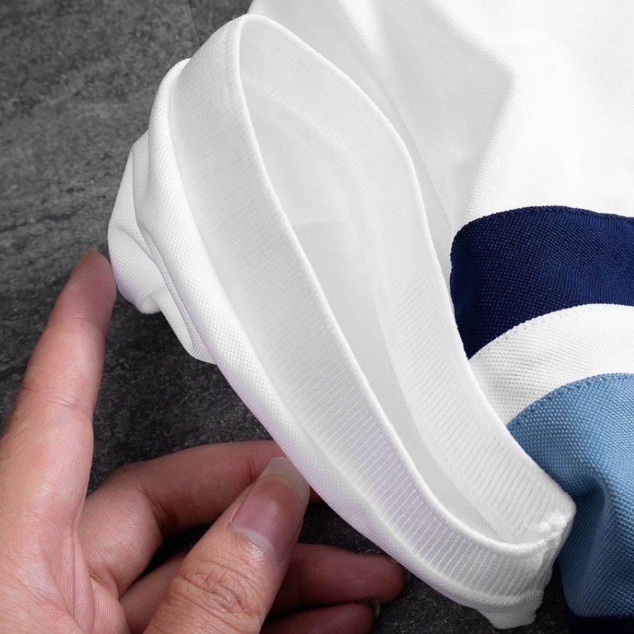 Áo thun nam thời trang nam Menswear, áo polo kẻ sọc phối xanh trắng phông thun phong cách công sở và thể thao.