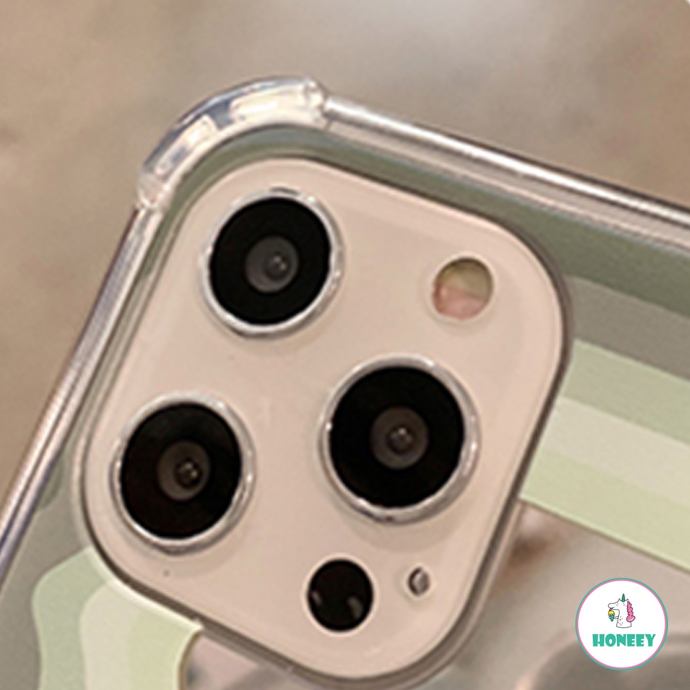 Ốp điện thoại TPU mềm chống rơi mặt gương sóng màu gradient Hàn Quốc cho iPhone 12 11 Pro Max X Xs XR 8 7 Plus | BigBuy360 - bigbuy360.vn