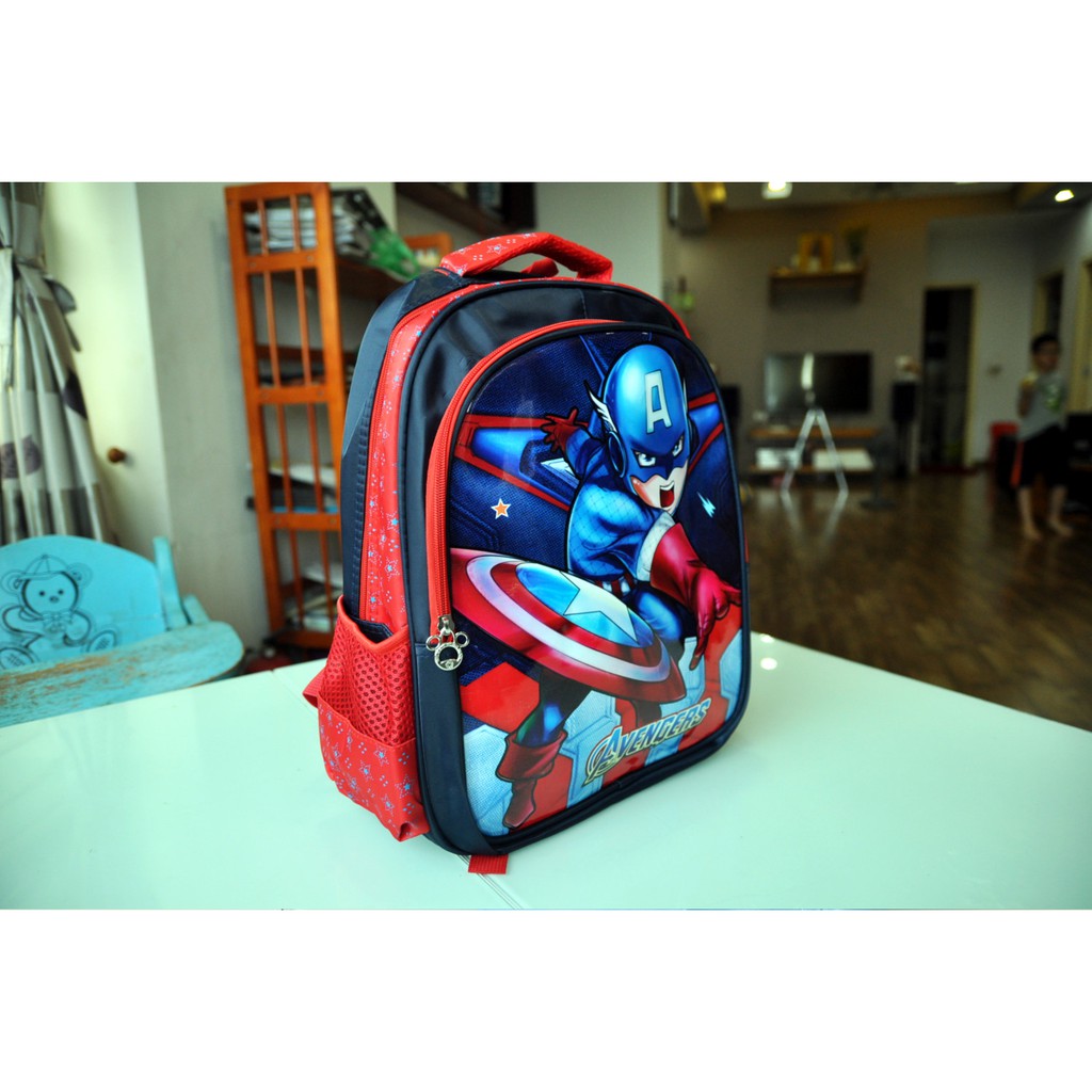 Balo Avengers cho bé trai 5-8 tuổi - bé trai học tiểu học - Cặp học sinh.