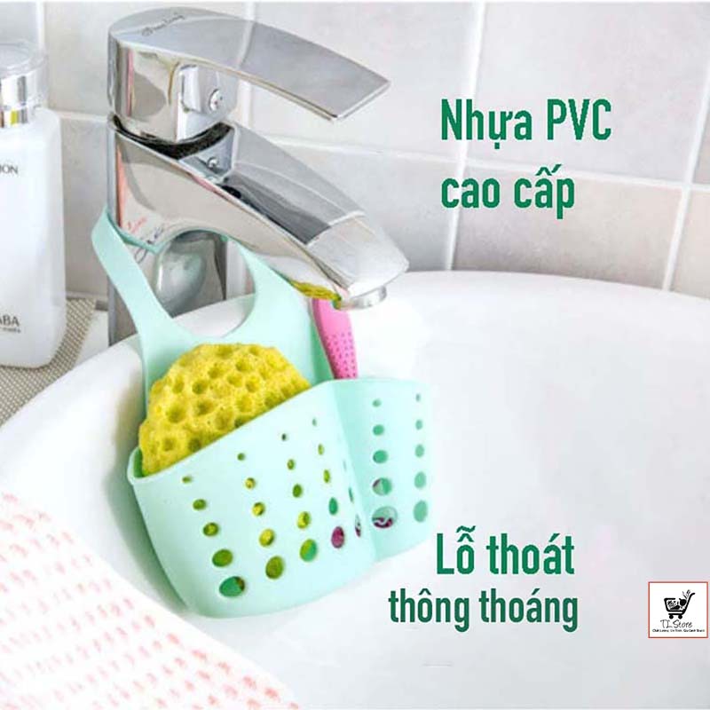 Giỏ phơi ráo treo vòi nước rửa chén tiện dụng (Giỏ Treo Bồn Rửa)