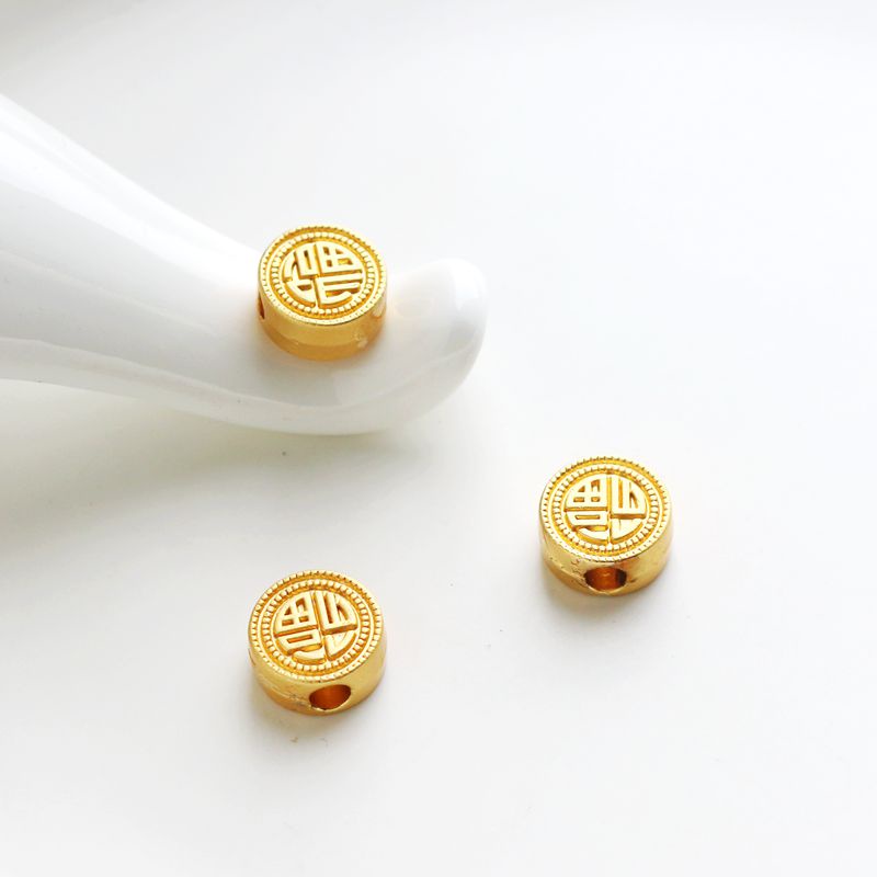 Túi Đồng 18k Hình Tròn 10mm Dùng Làm Trang Sức diy