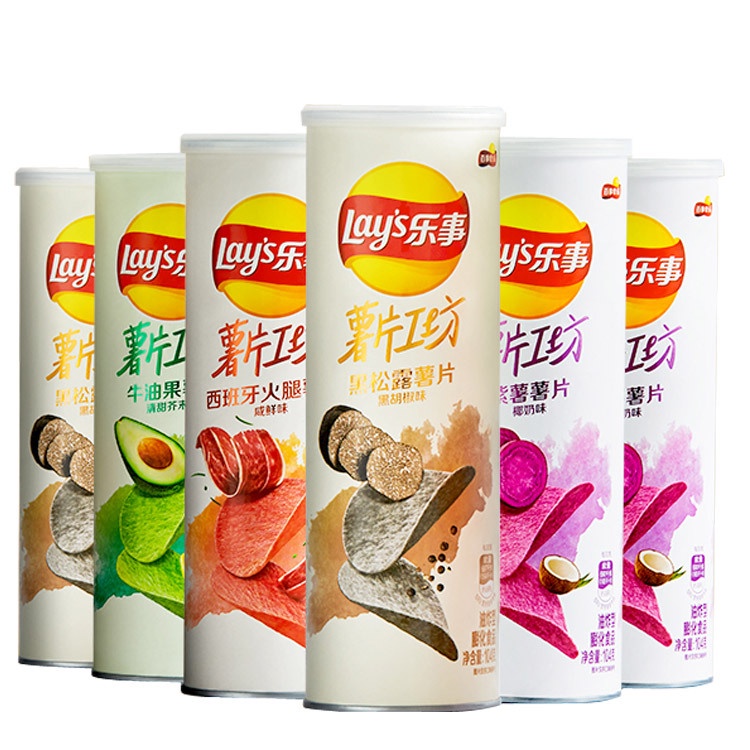 Snack khoai tây lon Lays - hương vị mới lạ nhất