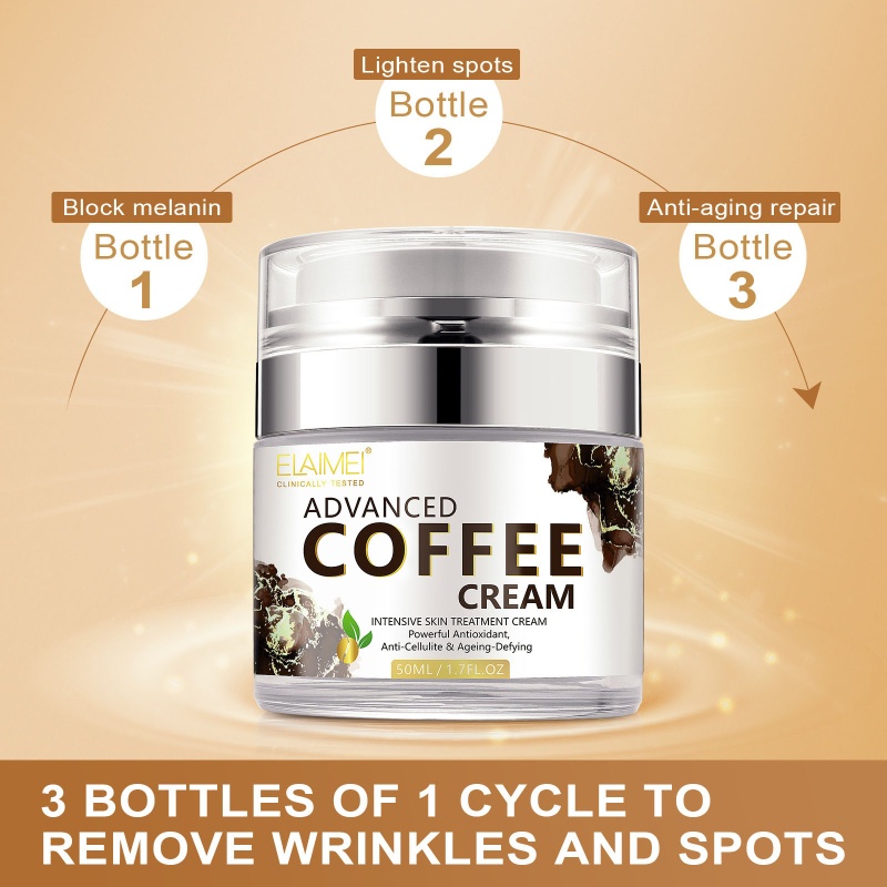 Kem Dưỡng Da Mặt Chiết Xuất Cà Phê Caffeine YOUYO Dưỡng Ẩm Phục Hồi Da Khô