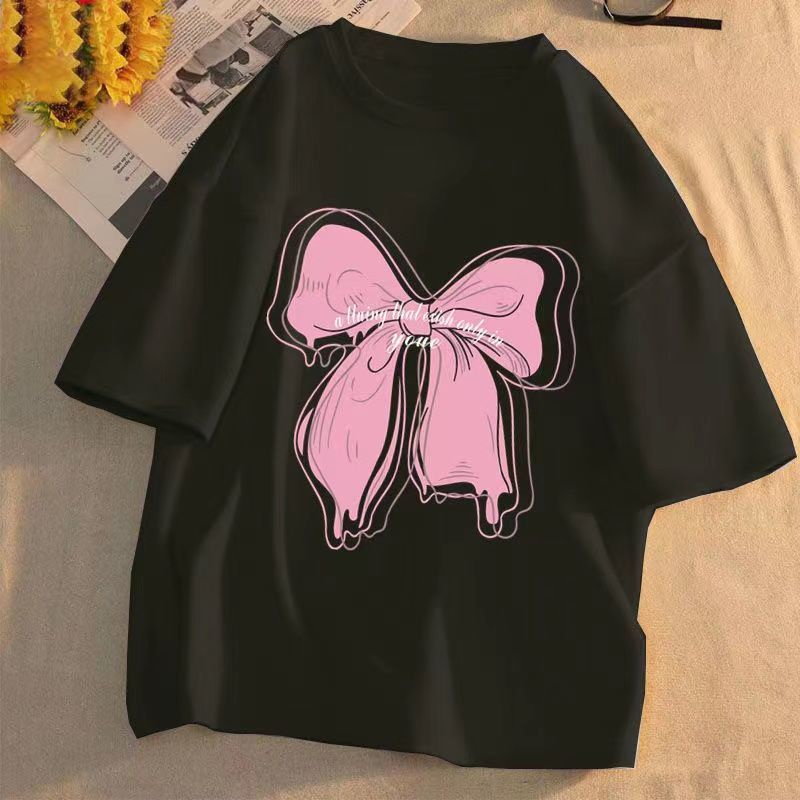 Áo Thun 100% Cotton Tay Ngắn Phong Cách Mới 2022 Dễ Phối Đồ Cho Bé Gái