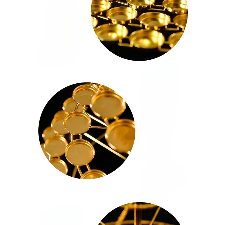 Đèn dược sư 108 ngọn , tháp đế nến 7 tầng  hợp kim ,  đế đèn cúng dường phật.