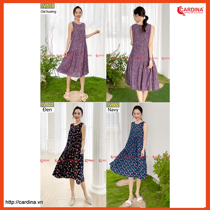 [Mã FAGREEN1505 giảm tới 30K đơn 99K] Váy Lanh Sát Nách CARDINA Nhún Tầng Điệu Đà 2021 | BigBuy360 - bigbuy360.vn