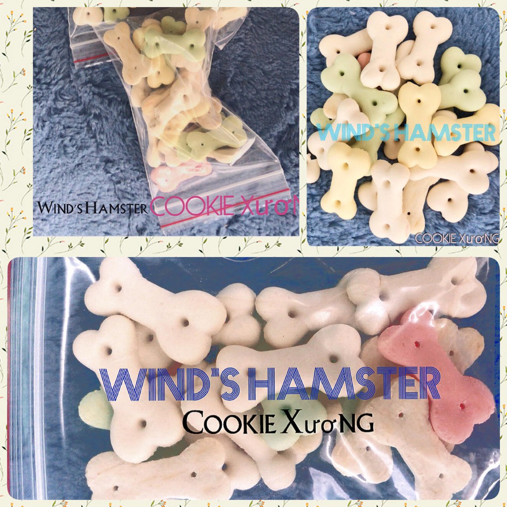 (Siêu rẻ) Cookie xương + hình gấu ( mài răng hamster ).