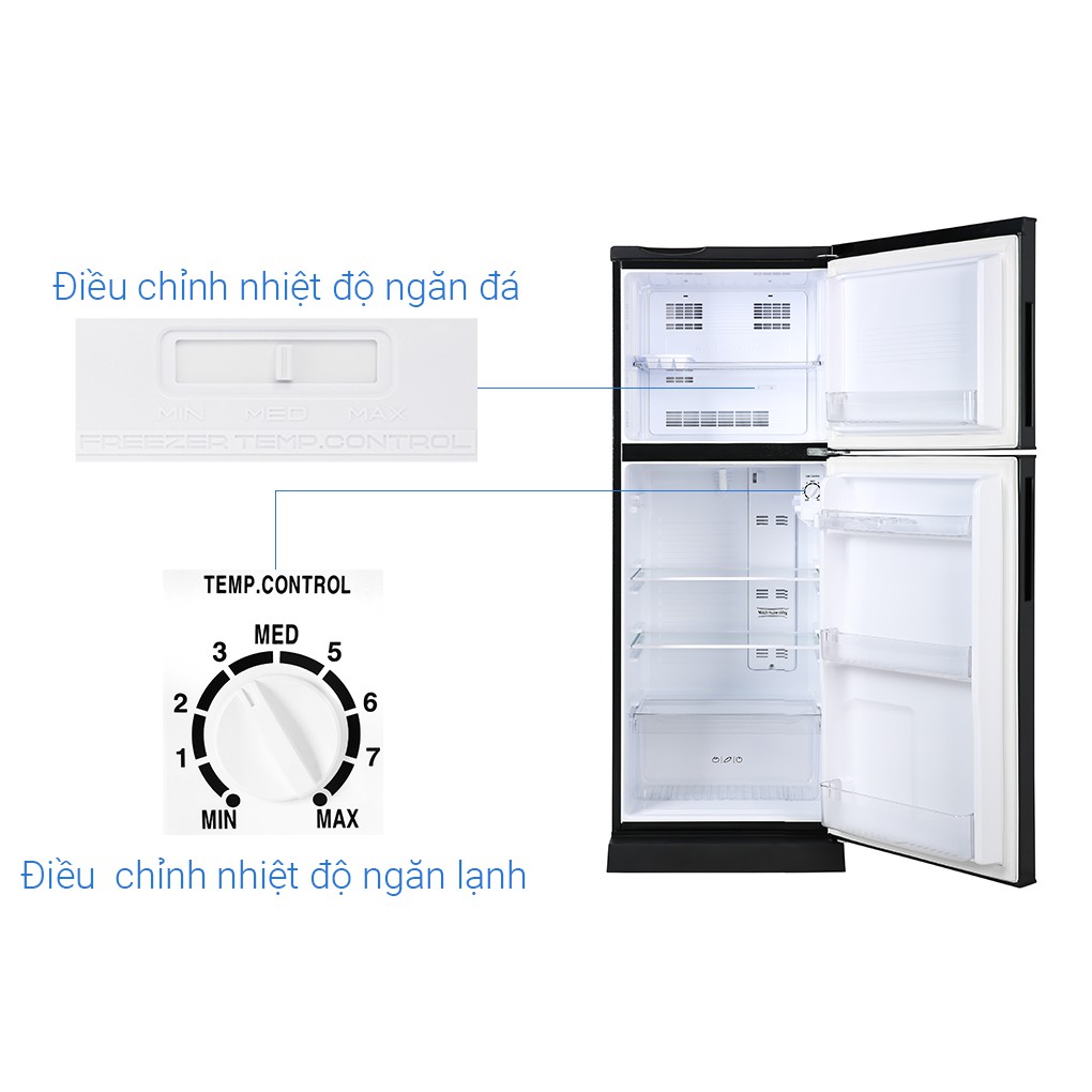 Tủ lạnh Aqua Inverter 186 lít AQR-T219FA(PB) -  Bảo hành chính hãng 24 tháng, Khử mùi hôi, diệt khuẩn.Giao miễn phí HCM