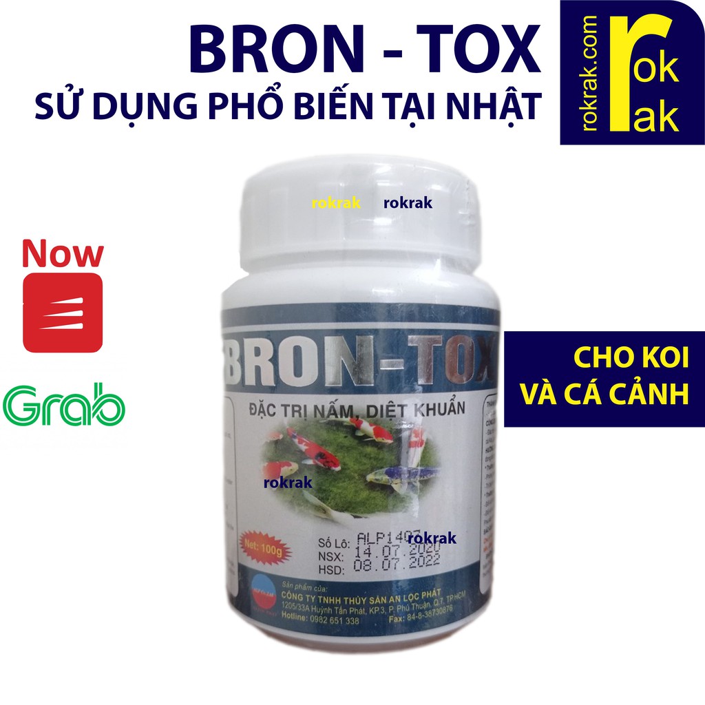 BRON TOX chế phẩm cho cá Koi cá cảnh trừ nâ'm ky' sinh