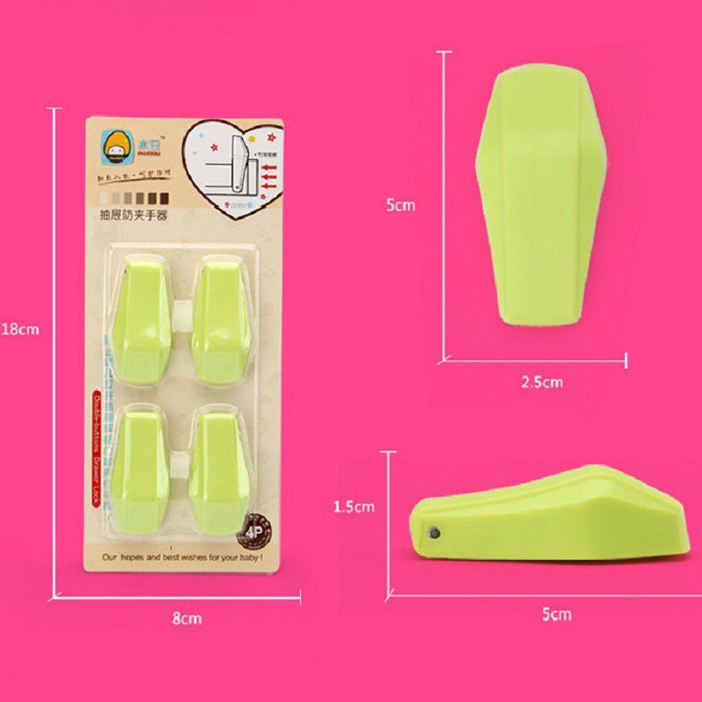 CABEZA Khóa Cửa Tủ Bằng Nhựa Bảo Vệ An Toàn Cho Bé