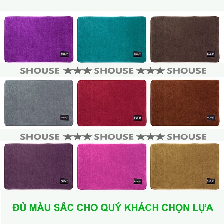 Thảm Trải Sàn Chùi Chân lau chân KRS01 Shouse thấm nước nhà tắm phòng bếp khách sạn 3d chông trượt welcome