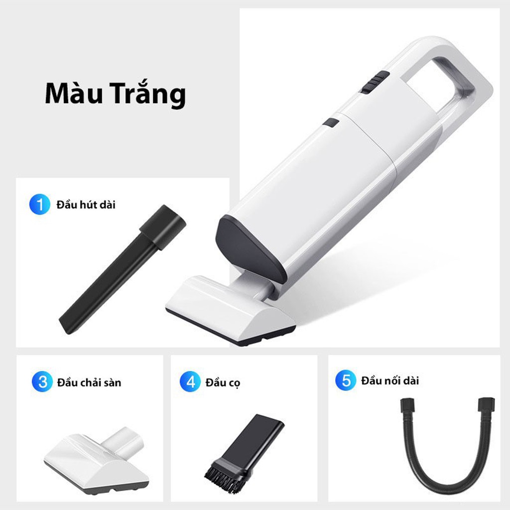 Máy hút bụi cầm tay không dây AIKESI model AKS-8001C công suất 120W, máy hút bụi cầm tay mini lực hút 3500Pa siêu mạnh | BigBuy360 - bigbuy360.vn