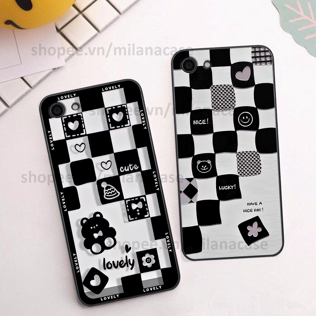 Ốp Vivo Y81 / Y83 in hình caro trái tim siêu đẹp, siêu nét đầy phong cách cá tính