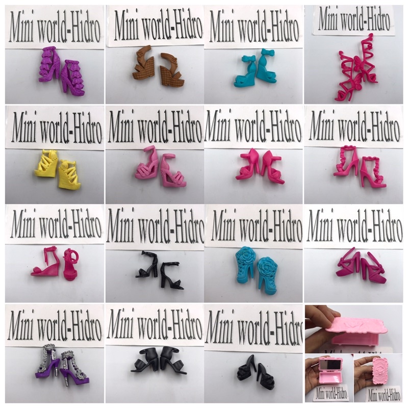 Giày búp bê Barbie model muse chính hãng. Giày cao gót cho búp bê.