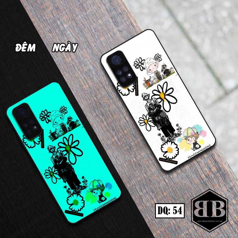 Ốp lưng kính Dạ Quang Xiaomi Redmi Note 11 4G / Redmi Note 11S phát sáng trong đêm đẹp - lạ