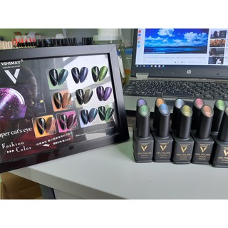 sét mắt mèo 9D vinimay 10 màu ( FREESHIP )