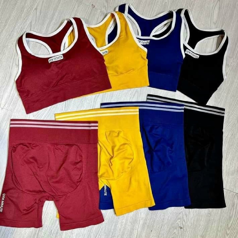 Set Bộ Áo Bra Quần Lỡ GYM.MINUTE Chất Dệt Thoáng Mát Cực Tôn Dáng (đồ tập gym-yoga nữ)