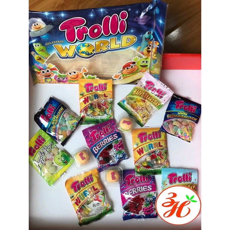 Kẹo dẻo tổng hợp Trolli world 230g - Đức