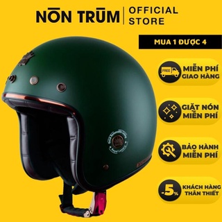 Nón bảo hiểm 3/4 Royal M20D xanh lính