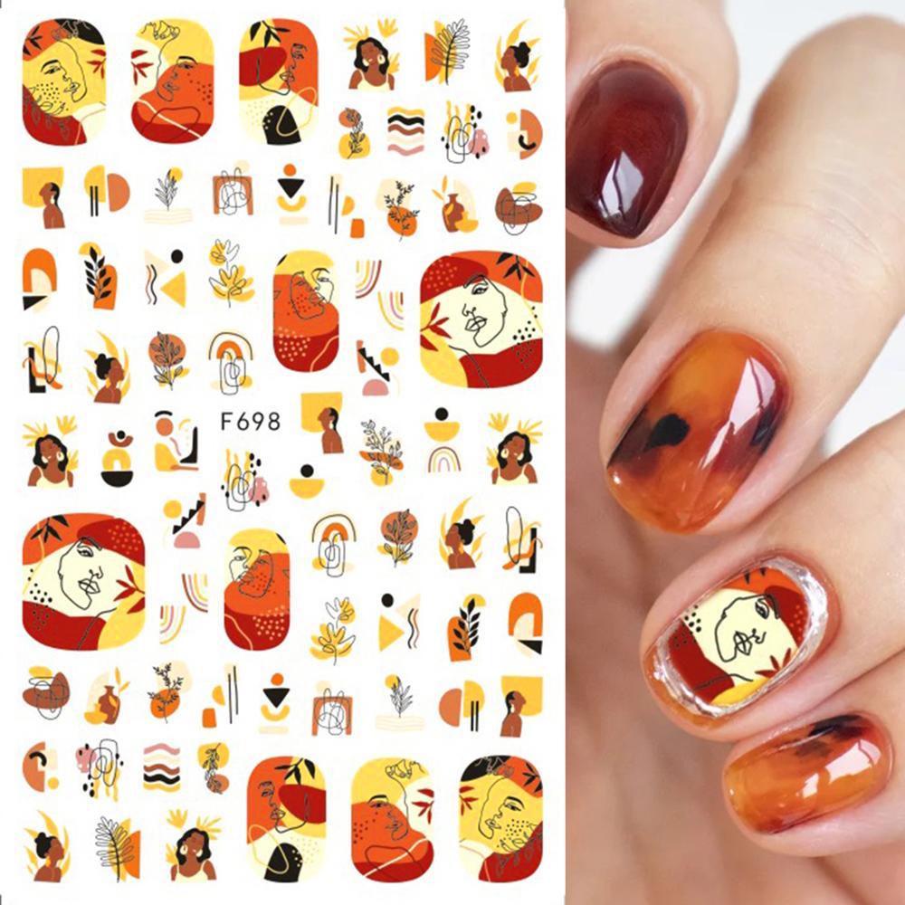 1 Tờ Sticker Dán Móng Nghệ Thuật Heceh