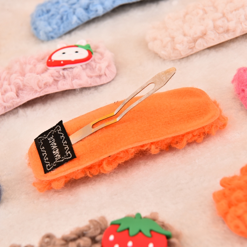 Girls Plush Imitation Lamb Hair Clip Cute Hair Pin Hair Barrette Accessories