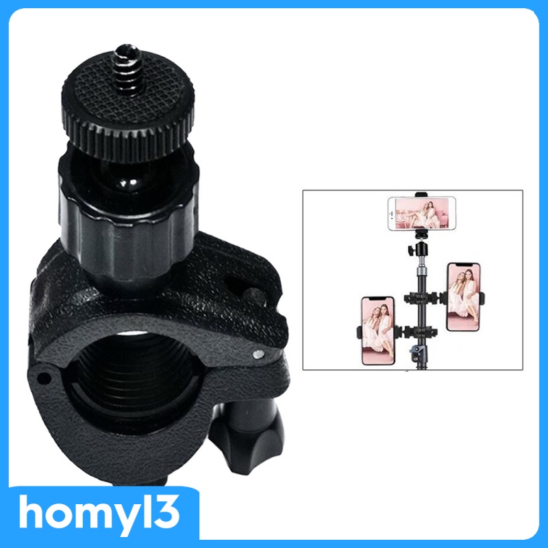 [Kayla's 3C] Mini Ball Head Mount 1/4\" Screw Mount Swivel for Tripod Stand Cameras Black