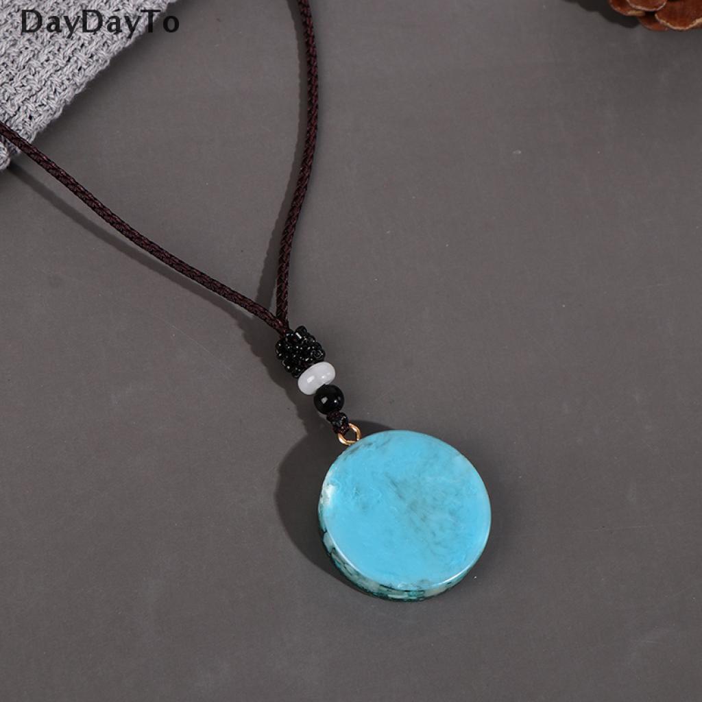 DayDayTo 1Pc Orgonite Energy Pendant Orgone Amazonite Necklace Horus Eye All-Seeing Eyes VN