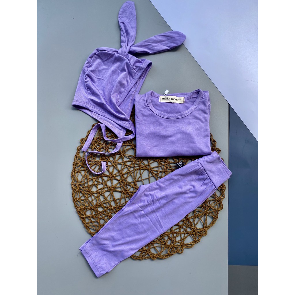 Bộ MINKY MOM dài tay tai thỏ siêu Dễ Thương Cho Bé | BigBuy360 - bigbuy360.vn