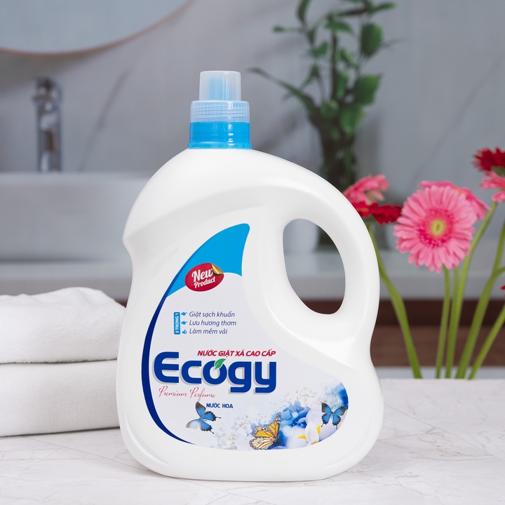 Nước giặt xả sinh học cao cấp 6 in 1 Ecogy 3,8kg hương thơm mát - đánh bay mọi vết bẩn