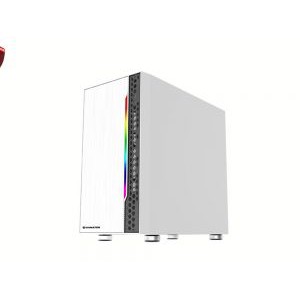 Case máy tính XIGMATEK GEMINI WHITE(EN43538) - Mặt hông kính cường lực, RGB Strip - Hàng chính hãng