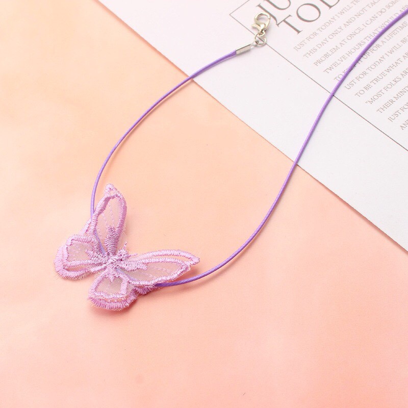 Choker bướm ren vòng đeo cổ butterfly - Mã NO17