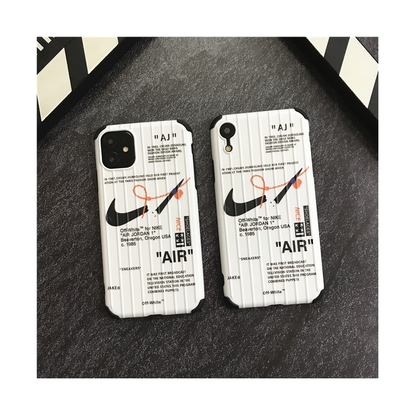 Ốp điện thoại TPU in hình logo AIR màu trắng đen cho iPhone 11 Pro MAX 7 8 Plus XR XS MAX SE 2020 | BigBuy360 - bigbuy360.vn