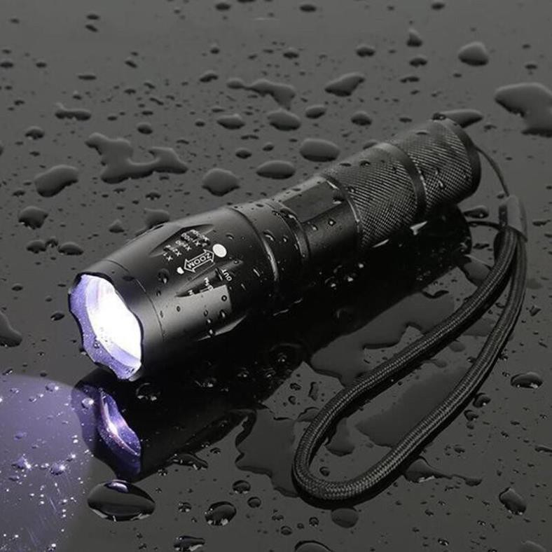 Đèn pin Po lice T6 AD68 MỚI siêu sáng Tặng Bộ sạc và pin sạc - BH 1 ĐỔI 1