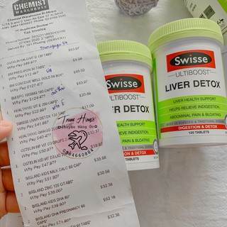 Viên uống bổ gan Swisse, thải độc gan Liver detox Úc 120v