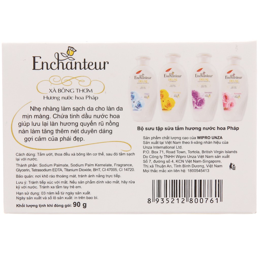 Xà bông thơm Enchanteur Deluxe 90g