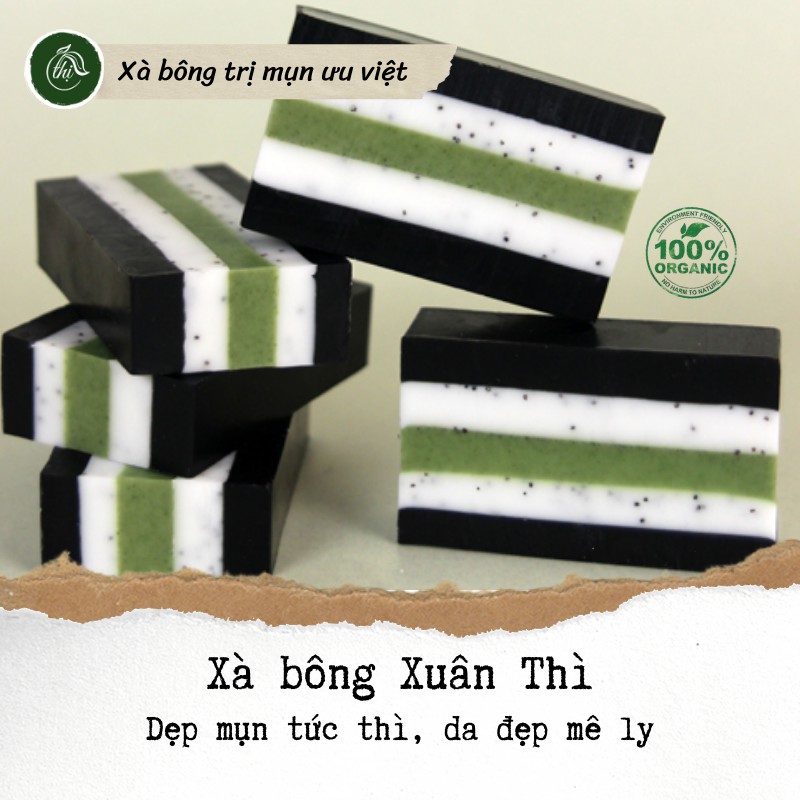 [XÀ PHÒNG GIẢM MỤN BODY] Xà phòng dưỡng thể, giảm mụn, thâm, thích hợp cho da nhạy cảm từ nhà THỊ_HANDMADE | BigBuy360 - bigbuy360.vn