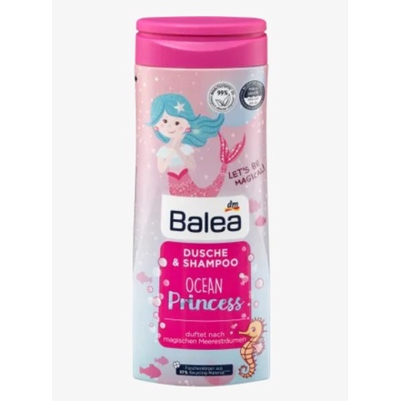 Dầu gội xả Balea-Xịt dưỡng tóc bé gái Balea Ocean Princess phù hợp với làn da trẻ nhỏ