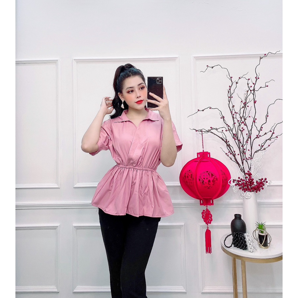 [HCM] Set nữ quần tây, set áo kiểu nữ quần tây HCM nhiều màu đủ size S M l SKUS-16