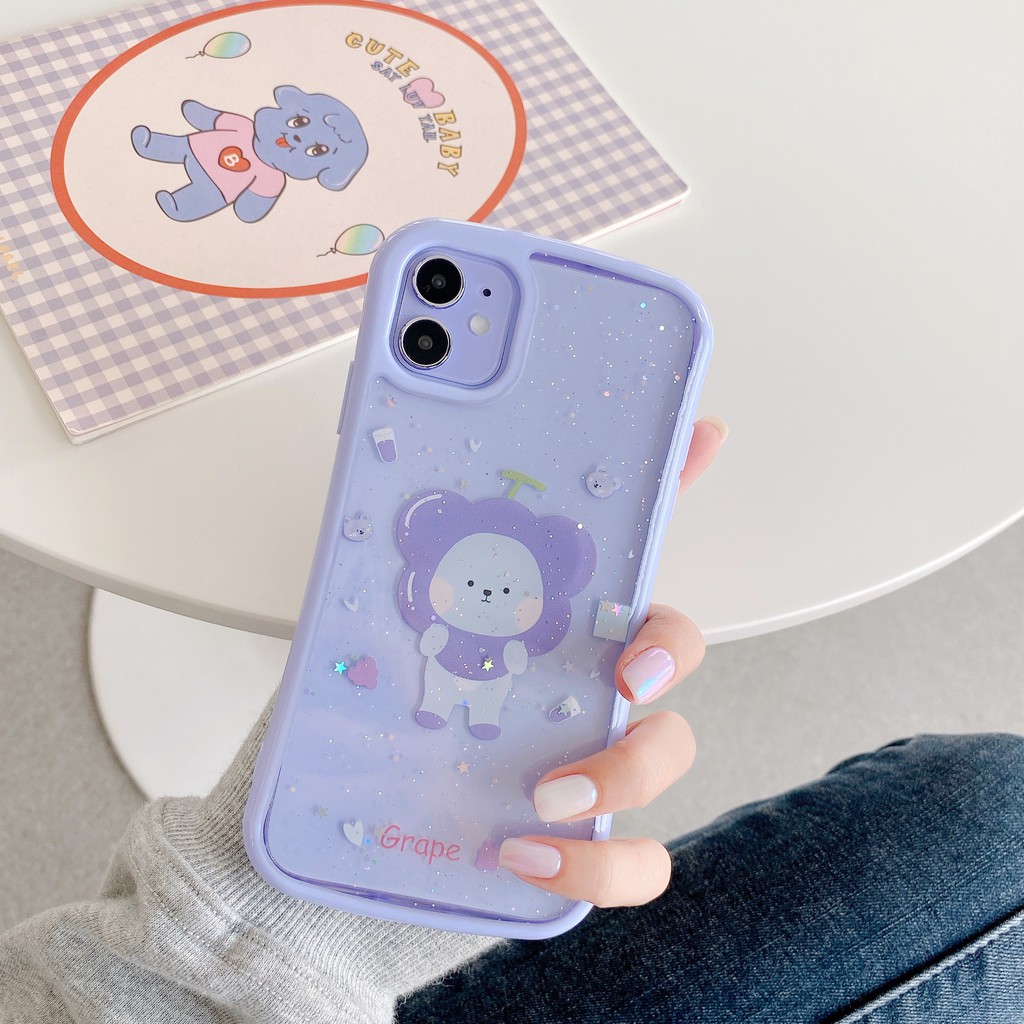 Ốp lưng iphone - Ốp iphone Kim tuyến Cong 6/6s/6plus/6splus/ 7plus/ 8plus / x /xs /xs max /11 /11 promax Dino Case