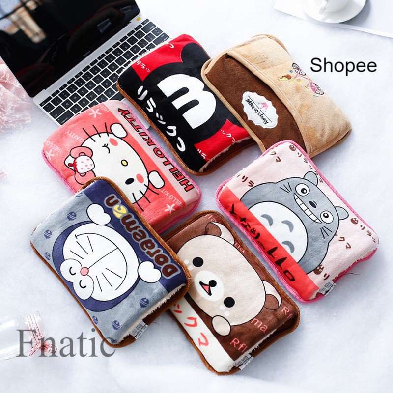 Túi sưởi,chườm điều trị bầm tím đau nhức chân tay hình doremon totoron