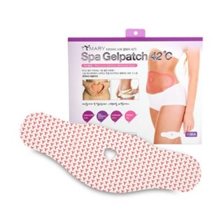 Miếng dán tan mỡ bụng spa gel patch 42°c hàn quốc hộp 5 miếng