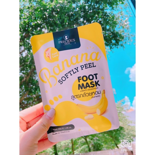 Mặt nạ ủ chân banana softly peel foot mask thái lan