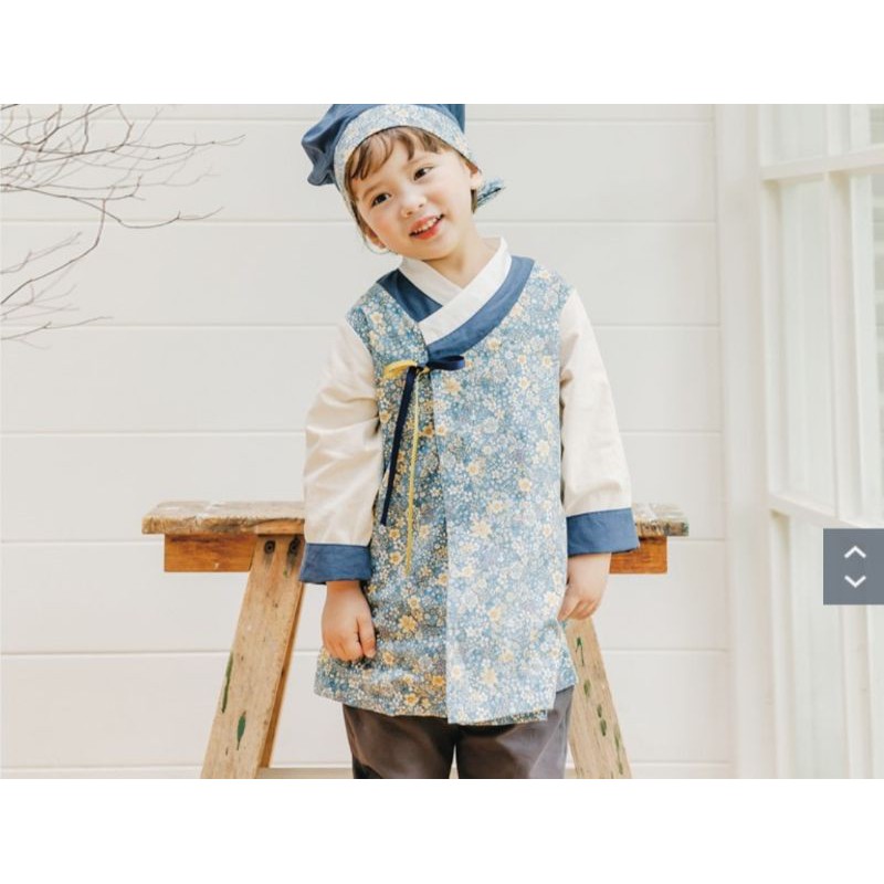 Hanbok hoa nhí bé trai Bebezoo nhập Hàn