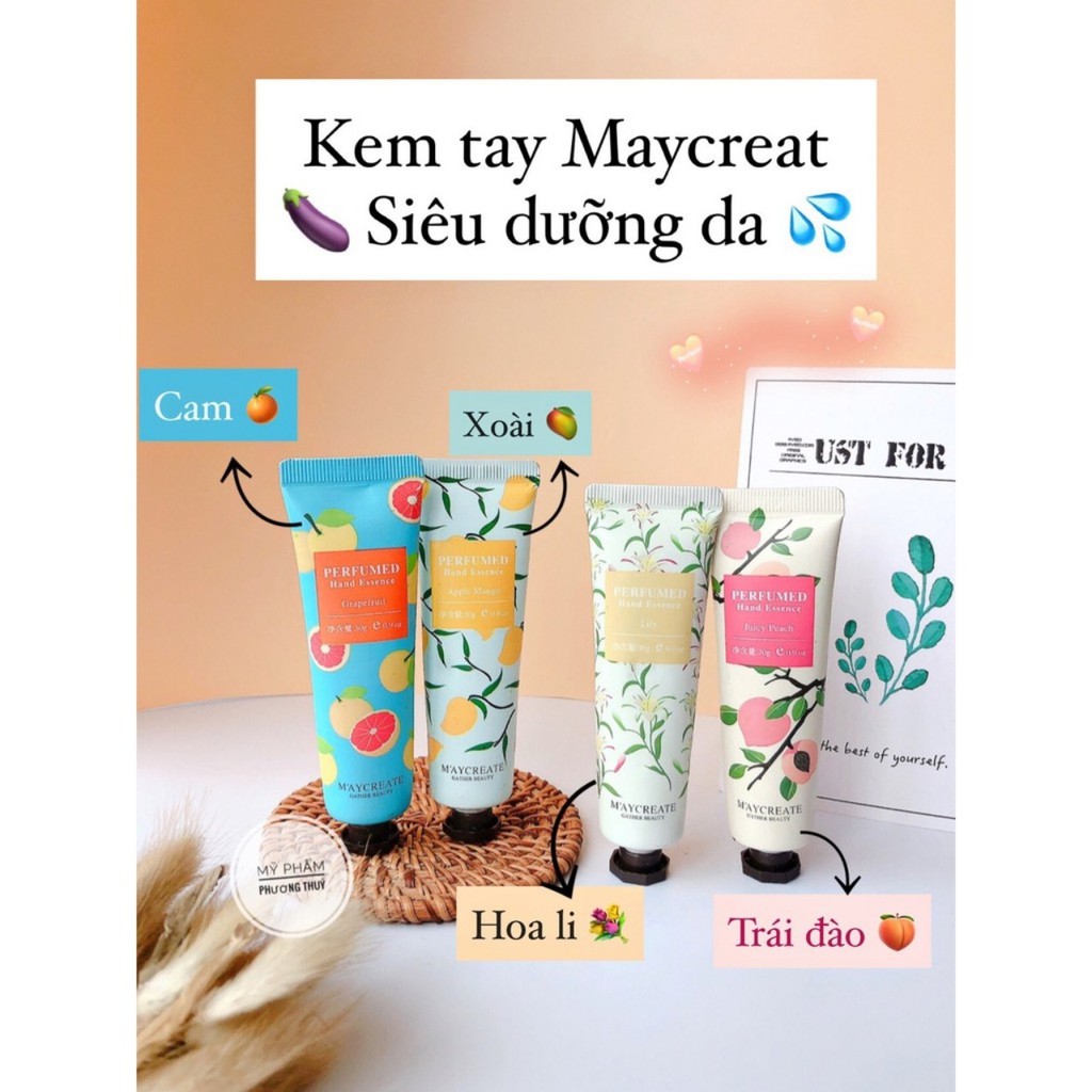 Kem dưỡng da tay Maycreat thom tự nhiên