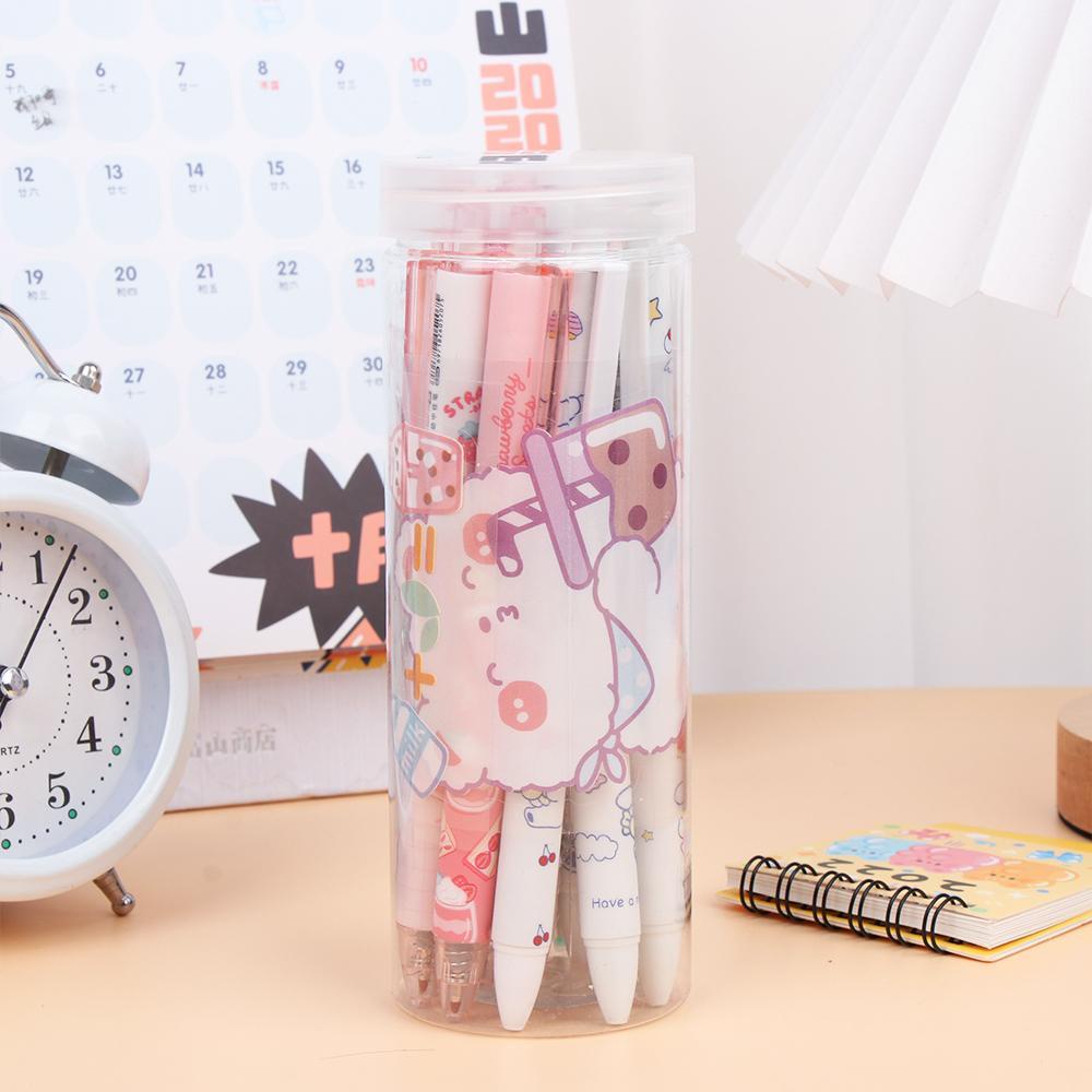 LAYOR1 12PCS/Set Ballpoint Pen Cute Stationery Set Cartoon Learning Office Supplies Gel Pens