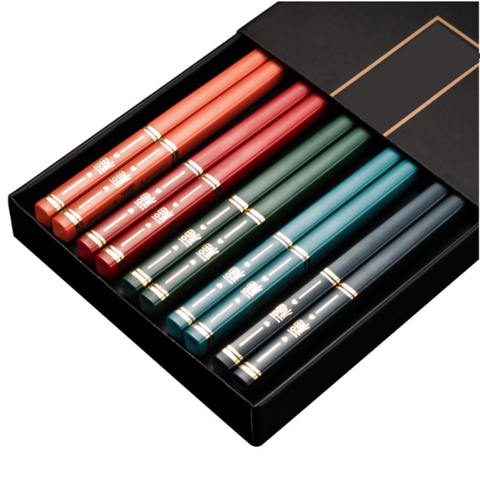 Bộ 5 đôi đũa hợp kim nhiều màu T22